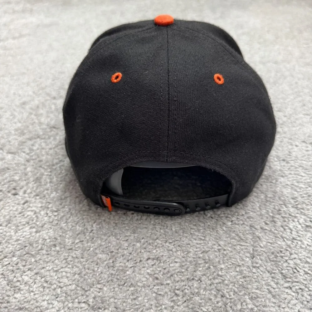 47 Brand San Francisco Giants SF MLB Baseball Hat Cap Mens OSFA Black Orange